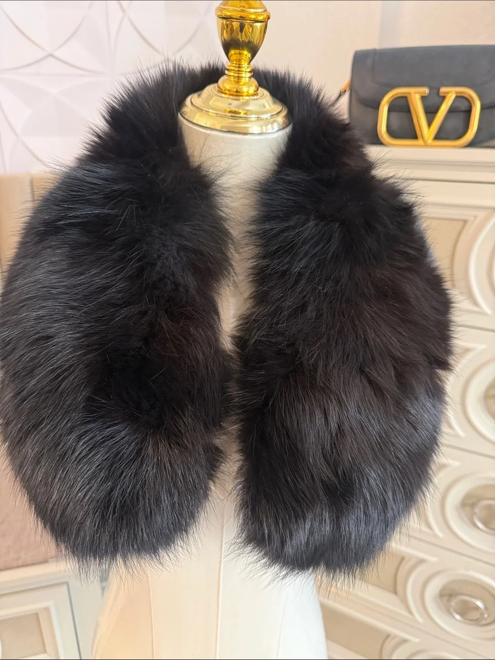 Real Fox fur thick collar